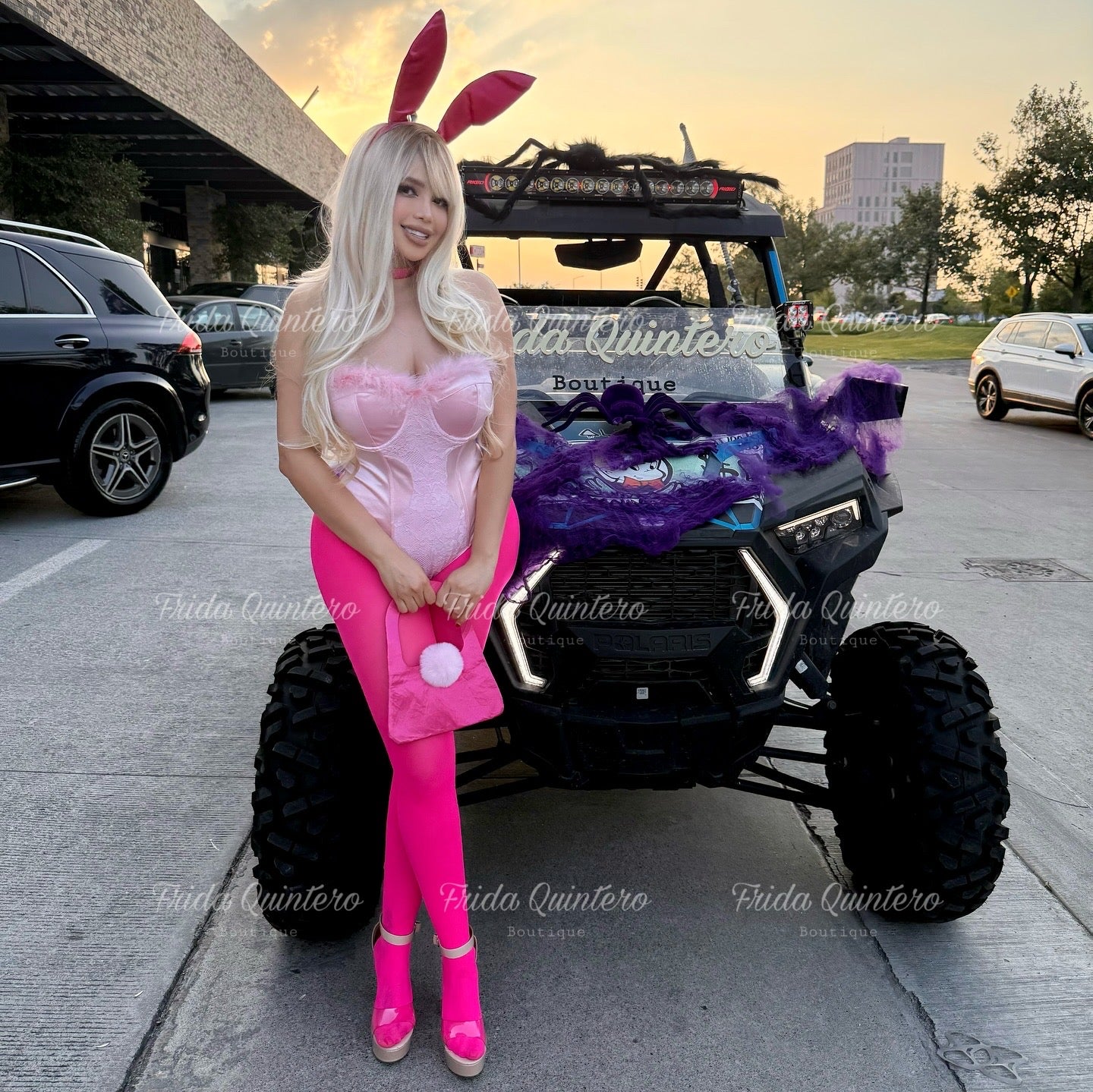 Coneja rosa